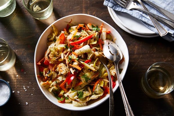 Mayo-grilled coleslaw