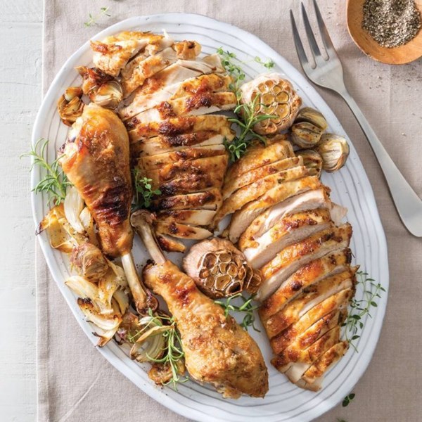 Mayo-herb turkey breasts