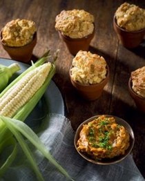 Mealie pot breads with curry butter