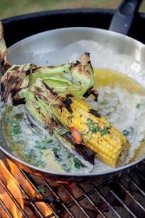 Mealies in lime, chilli, and coriander butter