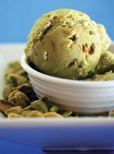 Mean, green pistachio ice cream