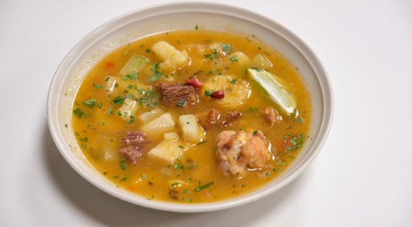 Meat and vegetable stew (Sancocho) [Leanna Pierre]