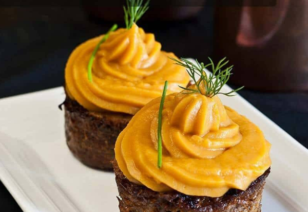Meat loaf cupcakes