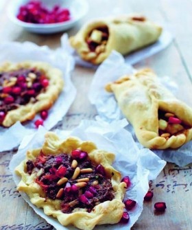 Meat or eggplant flatbreads
