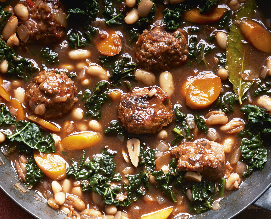 Meatball & cannellini bean one-pot