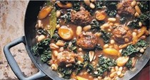 Meatball & cannellini bean one-pot