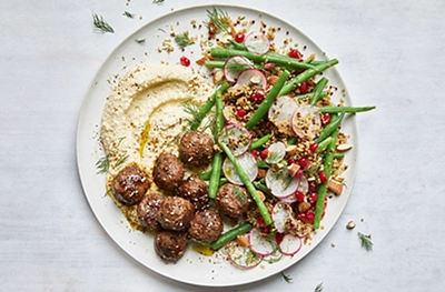 Meatball & quinoa mezze