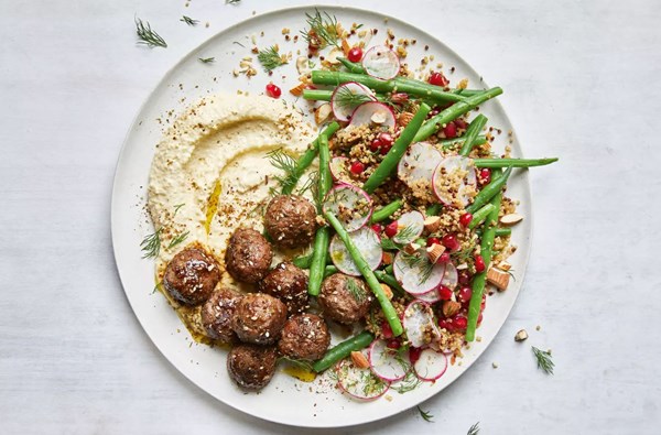 Meatball & quinoa mezze