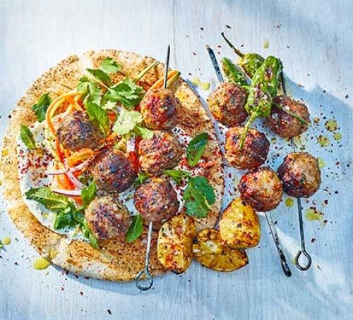 Meatball kebabs