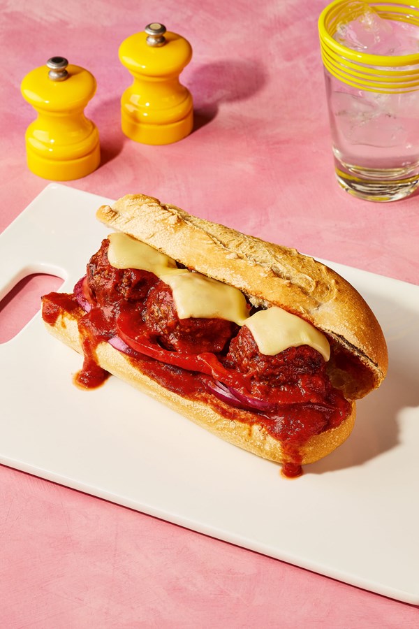 Meatball marinara sub