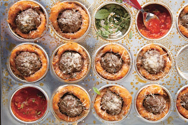 Meatball muffins (a juicy meatball in a muffin blanket)