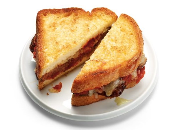 Meatball Parmesan grilled cheese