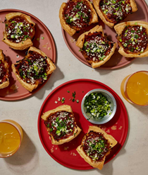 Meatball pastry puffs