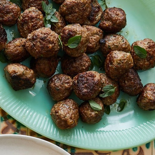 Meatballs with mint