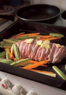 Meatloaf with roasted vegetables