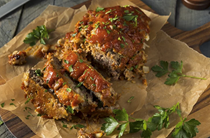 Meatloaf with tangy glaze