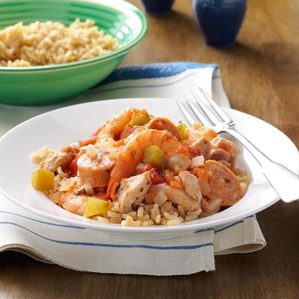 Meaty-slow cooked jambalaya