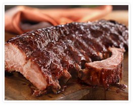 Mediterranean back ribs with pomegranate sauce