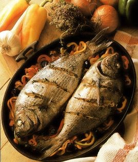Mediterranean baked bream