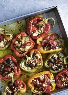 Mediterranean baked peppers