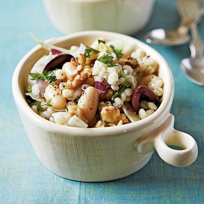 Mediterranean barley salad