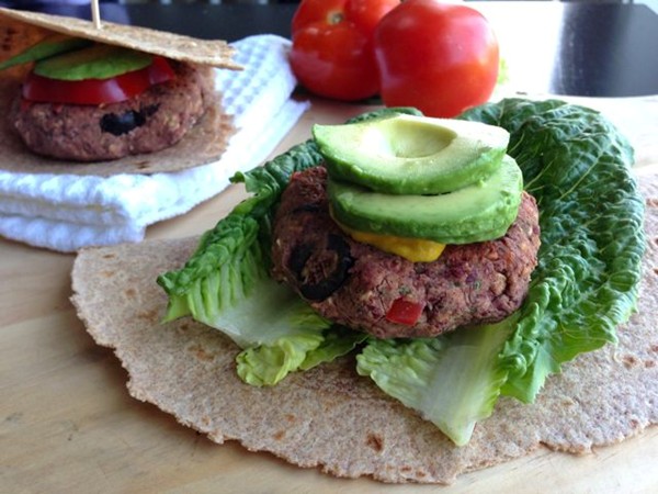 Mediterranean bean burgers