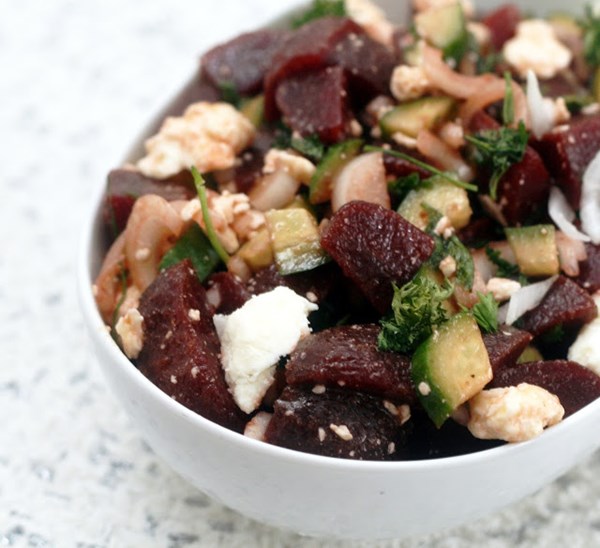 Mediterranean beet salad