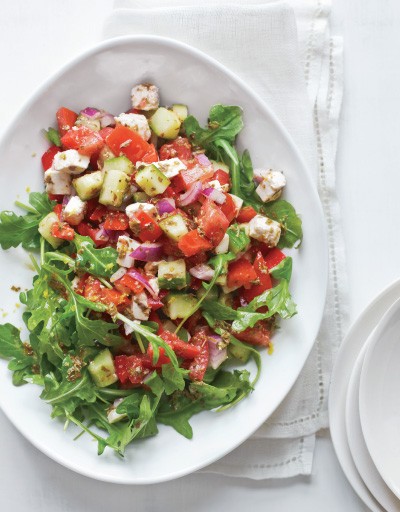 Mediterranean chopped salad (with lemon-oregano vinaigrette)