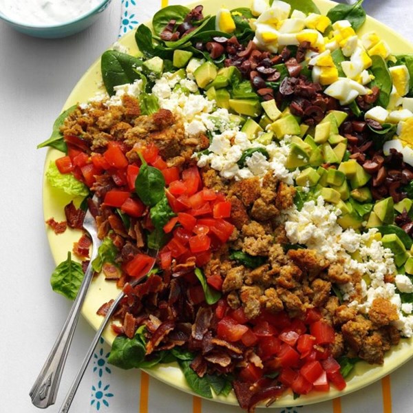 Mediterranean Cobb salad