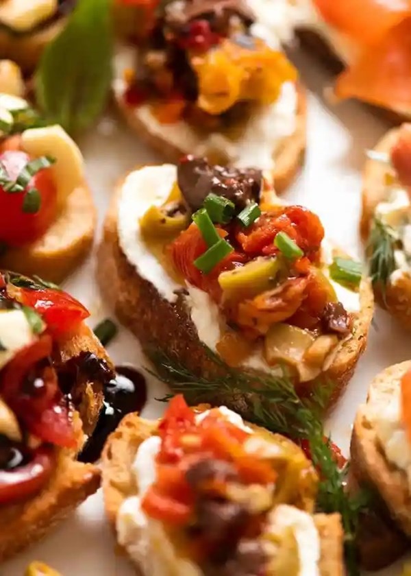 Mediterranean crostini