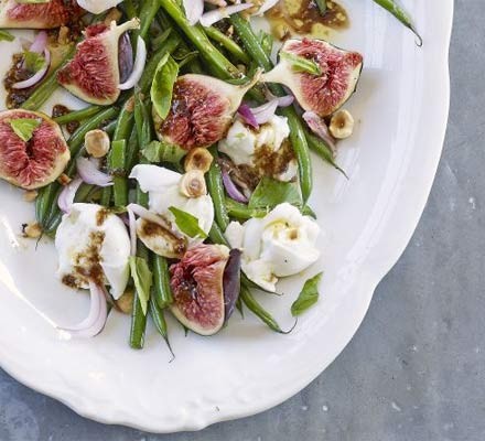 Mediterranean fig and mozzarella salad