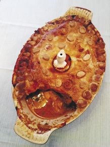 Mediterranean fish potpie