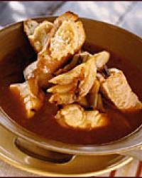 Mediterranean fish soup with garlicky rouille