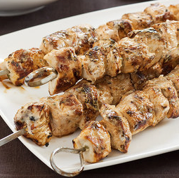 Mediterranean grilled chicken with tomato-feta salad