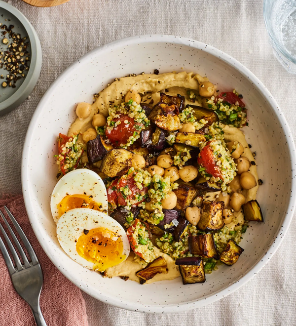 Mediterranean hummus bowl
