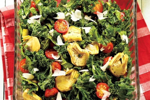 Mediterranean kale salad