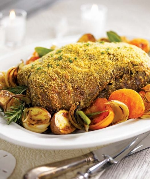 Mediterranean lamb roast