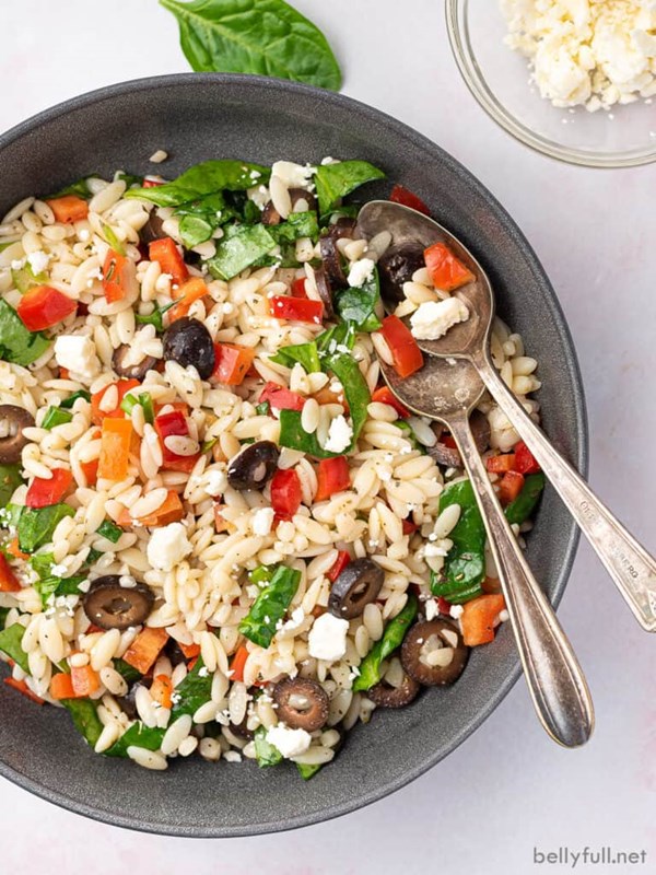 Mediterranean orzo salad