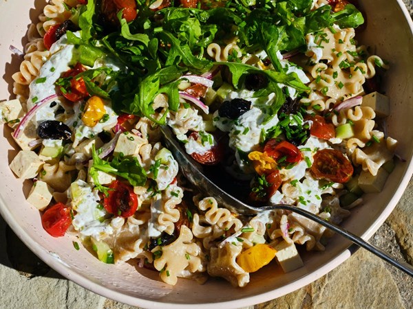 Mediterranean pasta salad