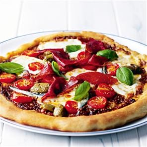 Mediterranean pizza