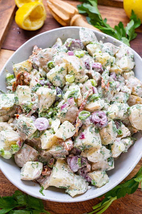 Mediterranean potato salad
