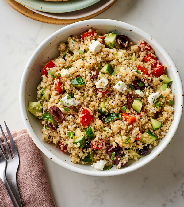 Mediterranean quinoa salad