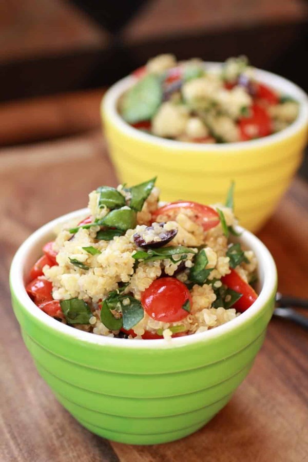 Mediterranean quinoa salad
