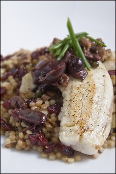 Mediterranean tilapia with couscous