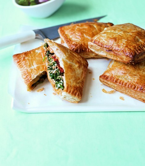 Mediterranean vegetable and ricotta pasties