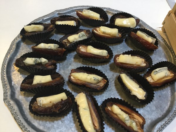 Medjool dates with Crozier blue cheese