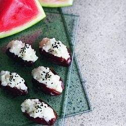 Medjool dates with sticky rice