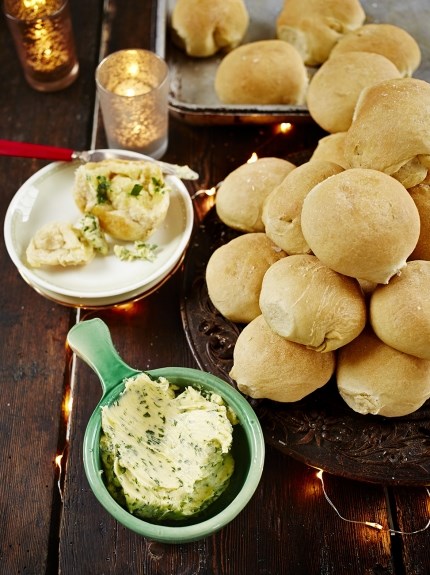Mega dough balls with garlic butter
