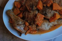 Melissa Clark's chicken curry with sweet potatoes