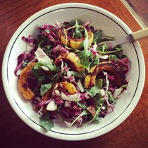 Melissa Clark's roasted squash and radicchio salad with buttermilk dressing